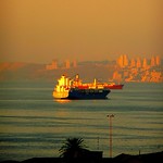 Valparaso (Chile) - Luz en la bah&iacute;a