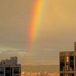 Rainbow Over Port Of Oakland