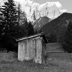 Ehrwald , H&uuml;tte am Waldrand, 74236/5482