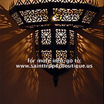 Moroccan lighting fixtures: Moroccan wall lamp