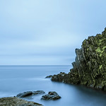 Riomaggiore Beach At A Cloudy Day