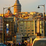 galata tower and traffic