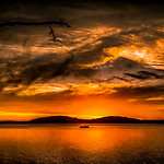 sunset swansea nsw australia