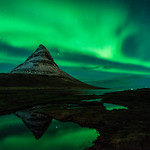 Northen lights at Kirkjufell