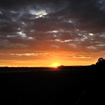 Sunset Through The Clouds At Seacliff State Beach, CA (9-1-13) Photo #7