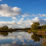 November light, alternating sun and showers