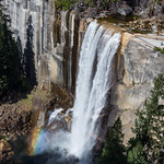 A weekend in Yosemite: Rainbow at Nevada Fall