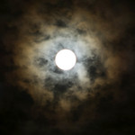 super moon with rings