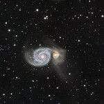 Galaxies des Chiens de Chasse - Whirlpool galaxy - M51