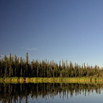 Moon over Ballaine Lake