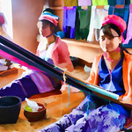 The long necked Padaung women weavers on Inle Lake