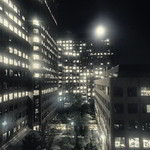 Moonrise over the city...; (c)rebfoto