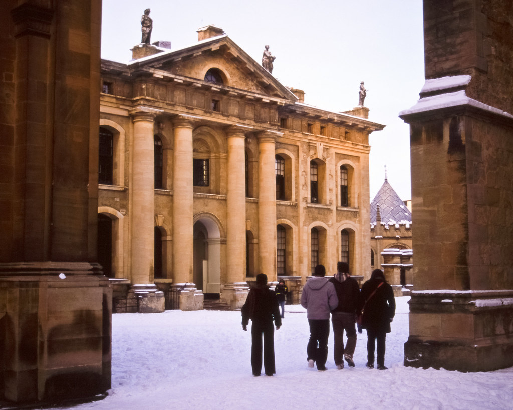 Oxford University January snow Velvia 50 scans PhotoDelusions