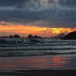 Amaneciendo en playa del Aguilar