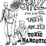 Spazz punk hardcore flyer