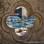 Dubrovnik's old harbour seen through a decoration (Explored 07/05/17 #368)