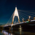 Megyeri Bridge Approaching Budapest, Hungary-00860