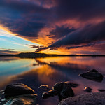 When stormclouds meets sunset.