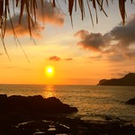 Awfully waiting with arguing 😁👻#sunset #sundown #manganti #beach