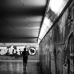 Walking in the tunel......