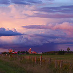 Distant thunderstorm