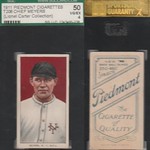 1909-11 / T206 White Border - CHIEF MEYERS (Catcher) - New York "National" Giants (SGC Certified / Lionel Carter Collection) (1911 / Piedmont 350-460 / 25 Back) Tobacco / Cigarette Baseball Card (#324)