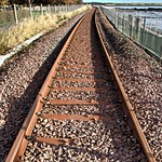 railway tracks Culross Scotland
