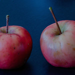 Two tiny apples