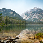 Grand Tetons - Taggart Lake (forest fire haze)