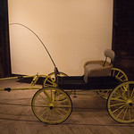 buggy in round barn