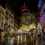 City sidewalks, busy sidewalks