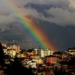 Even when the sky is cloudy if you turn your head there is a rainbow somewhere to give you hope