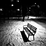 &bull;&rsquo;Winter nights&rsquo; series. Bench❄️🌙