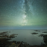 Milky-way over lizard point in Cornwall