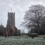Frosty churchyard