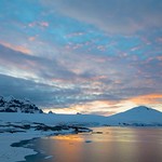 Antarctica Sunset at Port Lockroy