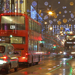 Natale piovoso / Rainy Christmas (Oxford Street, London, United Kingdom)(Buon Natale!!!/Merry Christamas!!!)