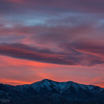 Sunset over the Oquirrh Mountains