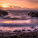 Sunset over the city - Dublin, Ireland - Seascape photography