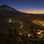 ANOCHECER EN CHIPEQUE CON EL TEIDE NEVADO
