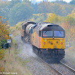 47739 on the rear of the 3S311 Kings Norton to Worcester shrub Hill RHTT working leaving Colwall on the 31-10-2015