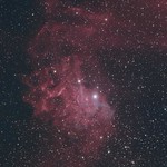 IC 405 The Flaming Star nebula in Auriga