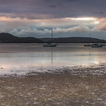Overcast Morning on the Bay with Boats