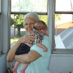 Grandma Kathy holding Jackson