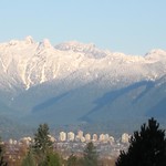 Lions peaks and North Vancouver City