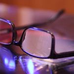glasses reflections