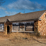 Abandon School in Ghost Town of Avery, Okla