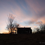 Barn sunset