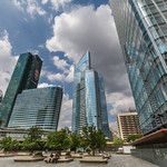 Paris June 2015 (3) 091 - La D&eacute;fense - A high rise business district, it includes bars malls and hotels, very impressive
