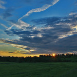 Summer Sunset Over Bow River Valley